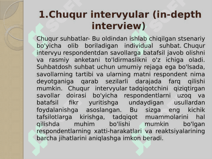 Chuqur intervyu o‘tkazish qoidalari 2