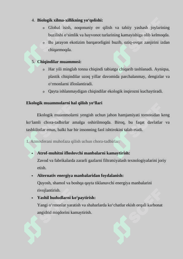 Ekologik tarbiya 6