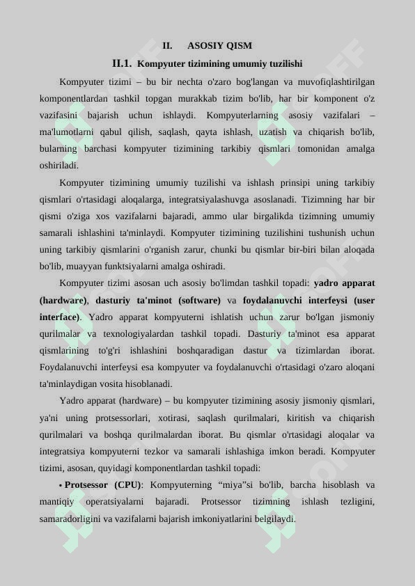 Kompyuter tizimining tarkibiy qismlari 3
