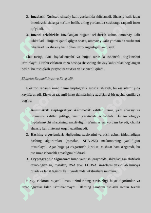 Xorijiy davlatlarning elektron raqamli imzo algoritmlari tahlili 5