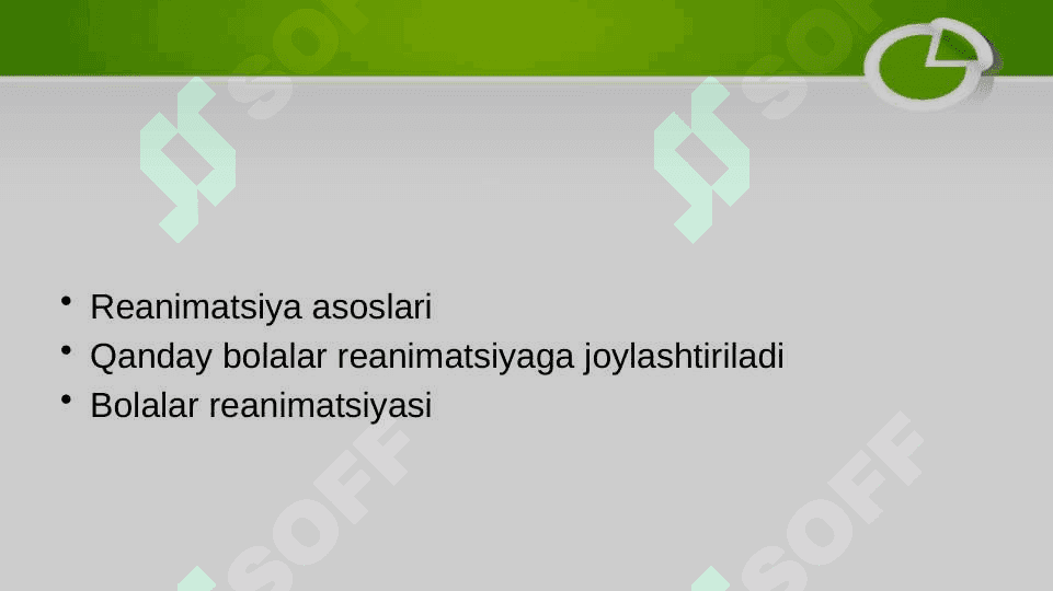Reanimatsiya boʻlimida bolalarni parvarish xususiyatlari 2
