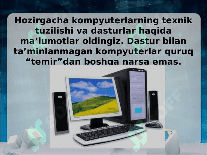 KOMPYUTER GRAFIKASINING DASTURIY TA’MINOTI 3