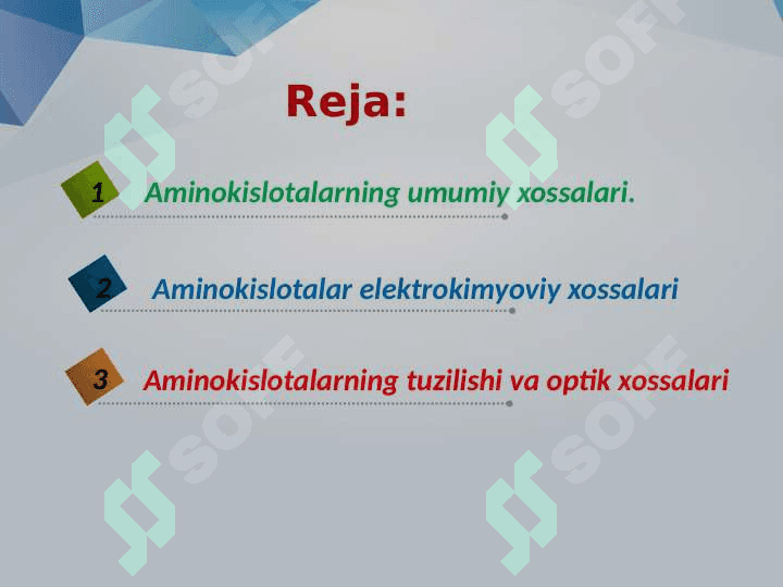 Ayrim aminokislotalarning almashinuvi reaksiyalari 2