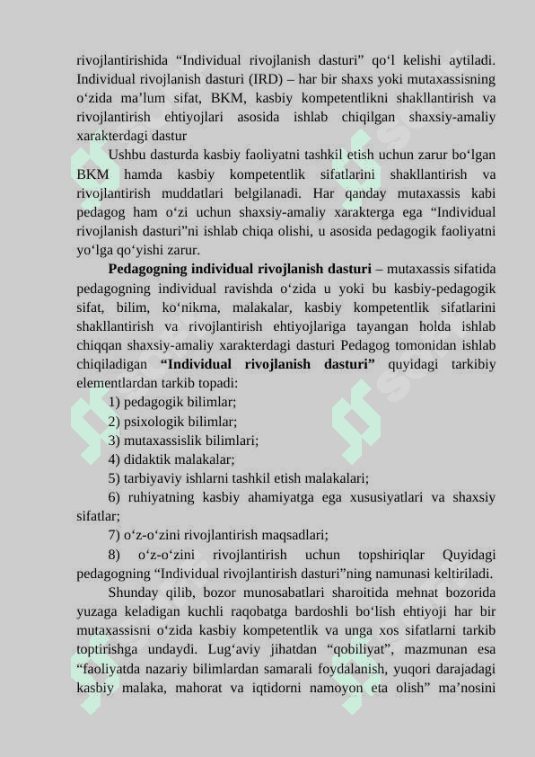 Pedagogning kasbiy kompetentligi. 8