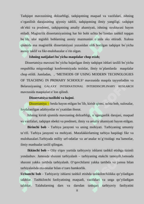 Oliy o'quv yurtida tarbiyaviy ishlarni tashkil etishga tizimli yondashuv 8