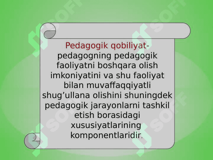 Pedagogik qobilyat – pedagogik mahoratning asosi sifatida 6