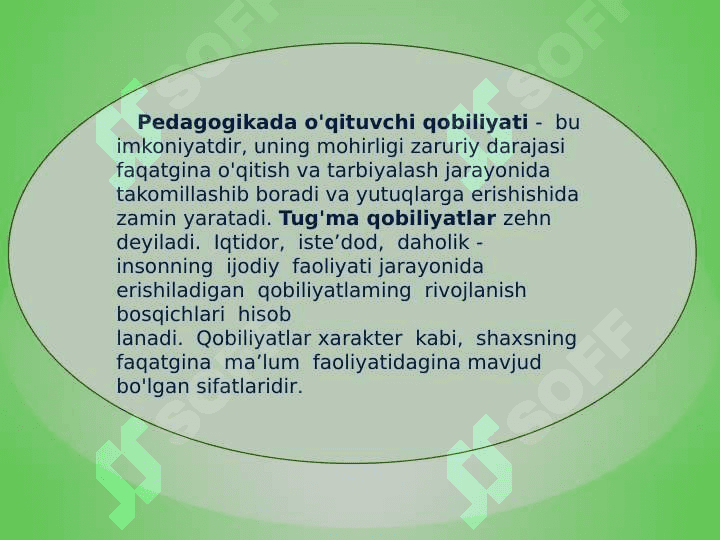 Pedagogik qobilyat – pedagogik mahoratning asosi sifatida 7