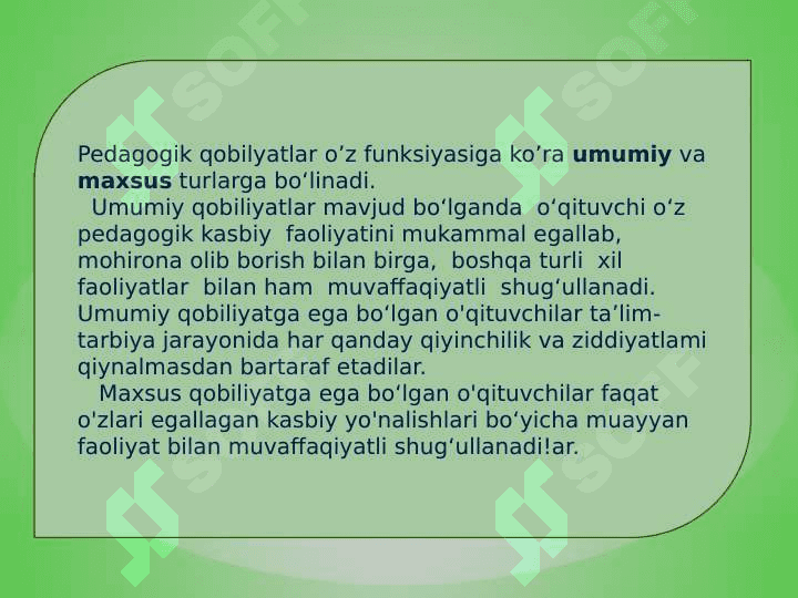 Pedagogik qobilyat – pedagogik mahoratning asosi sifatida 8