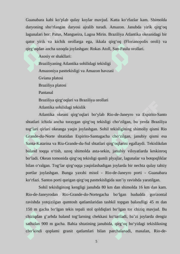Braziliya geografiyasi 5