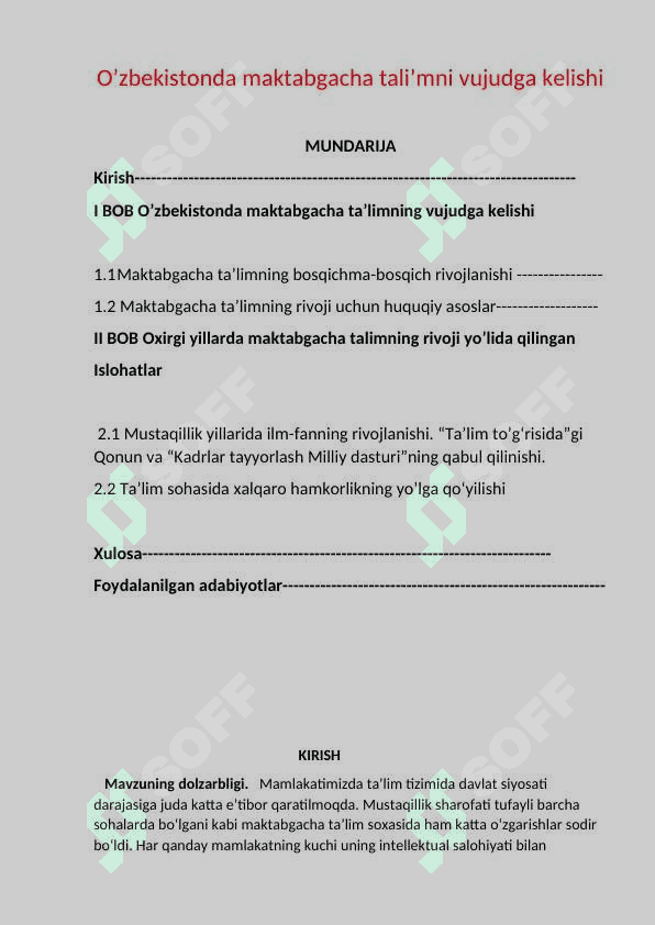 O’zbekistonda maktabgacha tali’mni vujudga kelishi 2