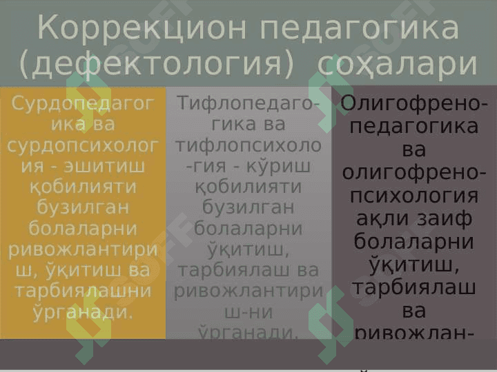 Korrektsion (maxsus) pedagogika Коррекцион (махсус) педагогика 5