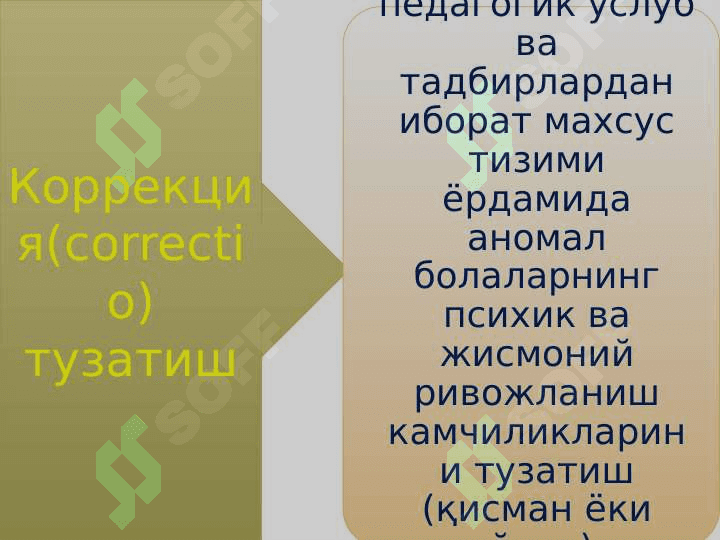 Korrektsion (maxsus) pedagogika Коррекцион (махсус) педагогика 7