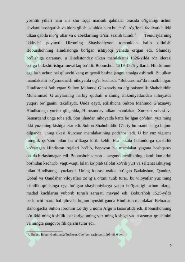 Zahiriddin Muhammad  Boburning hayoti va ijodiy merosi 5