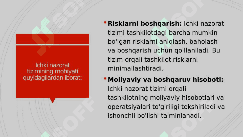 Ichki nazorat tizimining mohiyati va uning elementlari 4