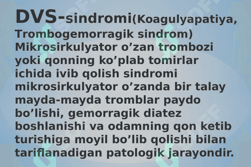 Koagulyatsion tizim 2