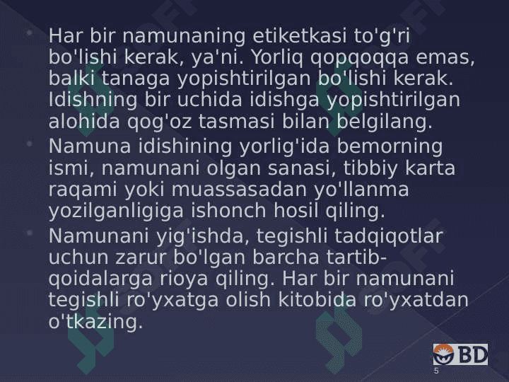 Koagulyatsion tizimi kasalliklari klinik labarator tahlili 5