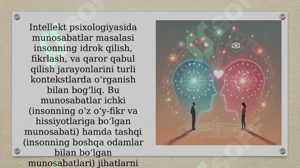 Intellekt psixologiyasida munjsabatlar 3