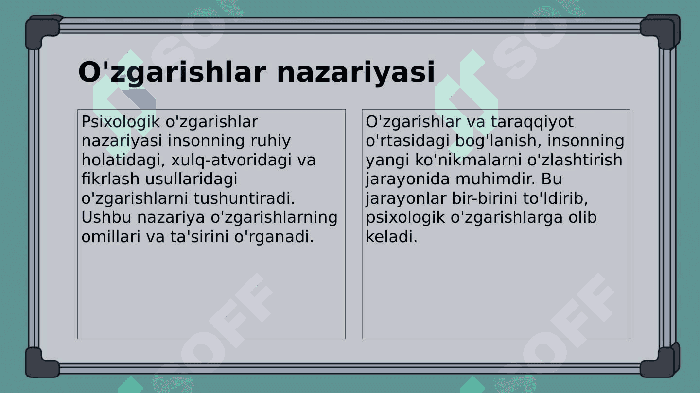 Intellekt psixologiyasida o‘zgarish va taraqqiyot 6