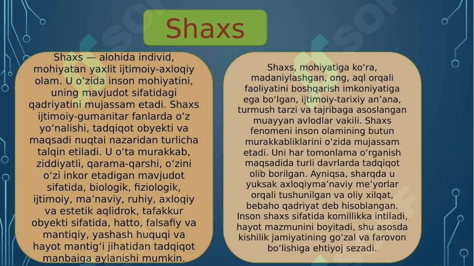 Intellekt psixologiyasida shaxs 2