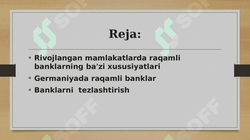 Rivojlangan mamlakatlarda raqamli banklar 2