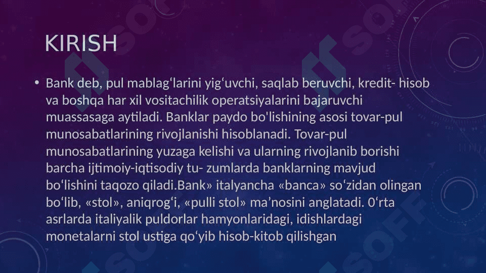 Banklarning vakolatiga qarab turlarini izohlab bering 3