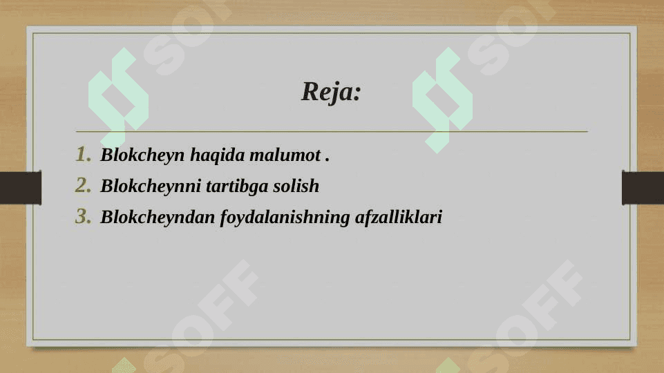 Blokchayn va ularni tartibga solish 2