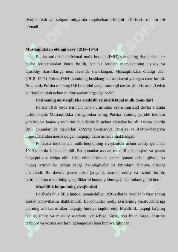 Polshada intellektual mulk huquqi 5