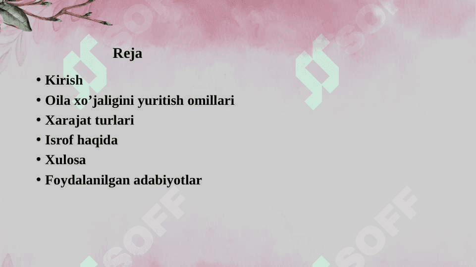 Oila xo’jaligini o’rgatish yo’llari 2
