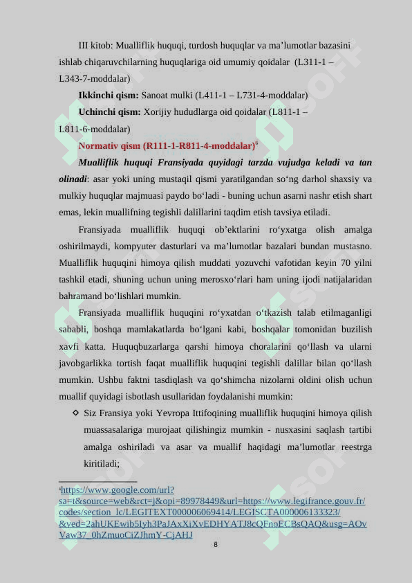 Fransiyada mualliflik va turdosh huquqlar 8