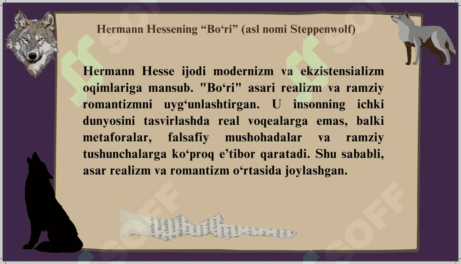 Herman Hesse Cho'l bo'risi 2
