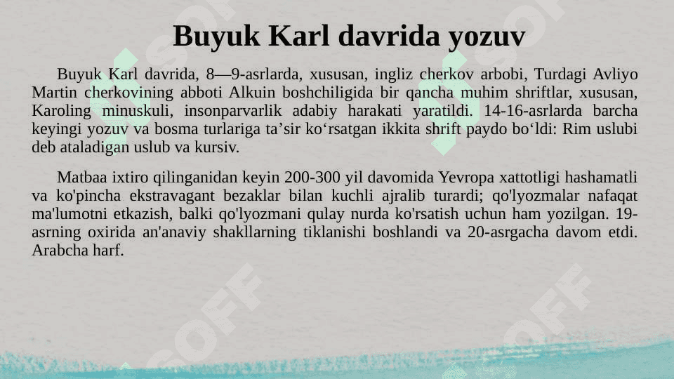 XV-XVI asrlarda klaegrafiya san'ati 7