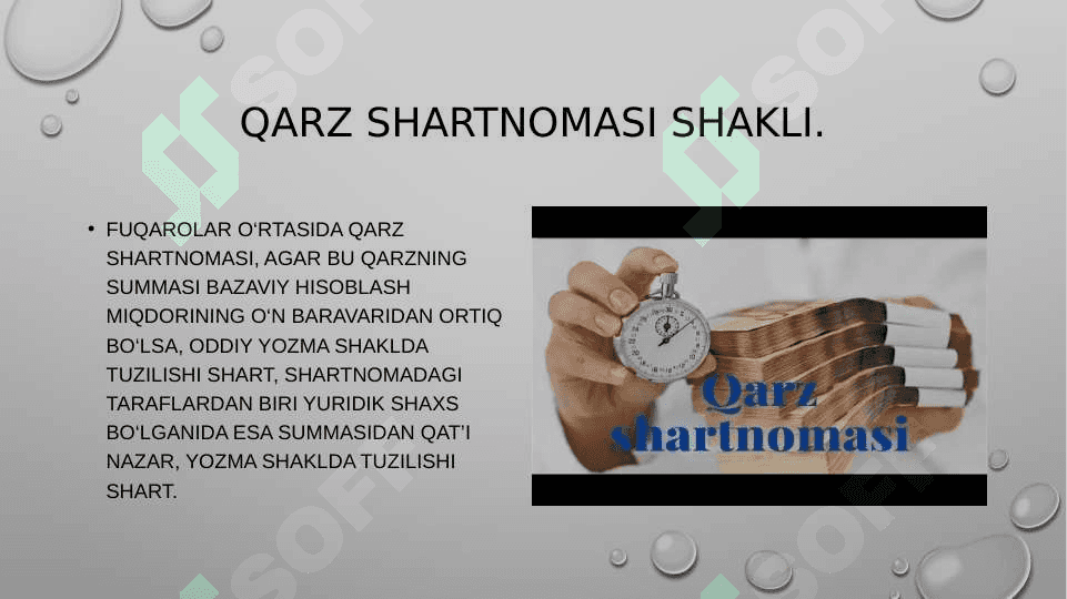 Qarz va kredit shartnomasi 4