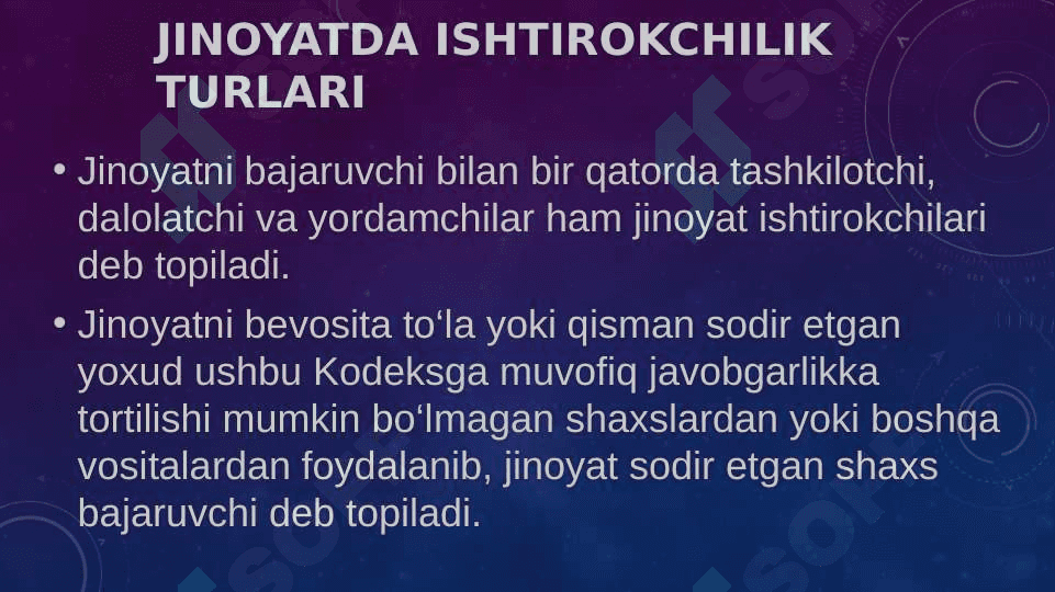 Jinoyatda ishtirokchilik 5