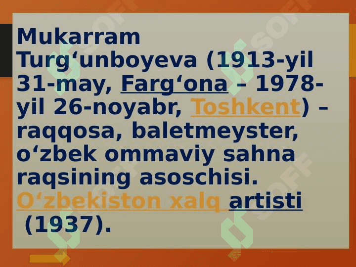 Mukarram Turg'unboyeva hayoti va ijodi 3