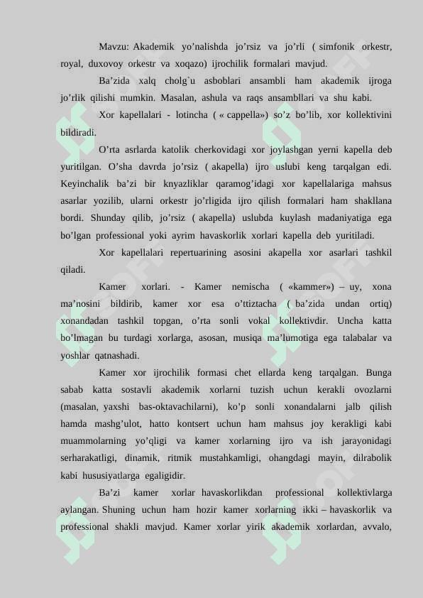 AKADEMIK  XOR  BILAN  ISHLASH 2