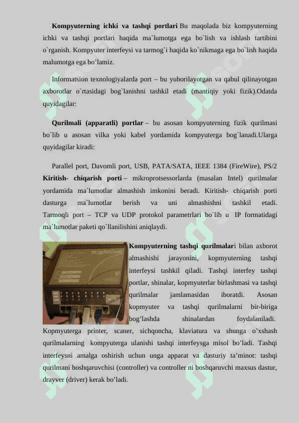 PAN LAN CAN WAN MAN GAN TARMOLARI ULARNING  QO’LLANILISHI 2