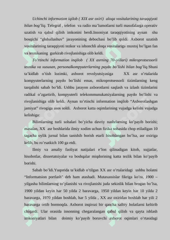O`ZBEKISTON RESPUBLIKASI OMMAVIY AXBOROT VOSITALARINING FAOLIYATI (O`ZGARILSHAN VA MUAMMOLAR) 4