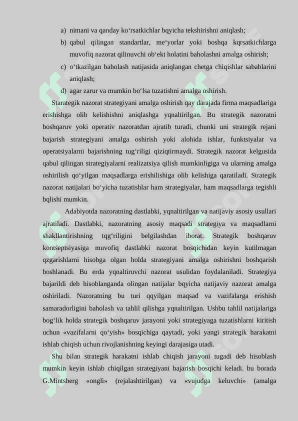 Kompaniyaning raqobat strategiyasini tanlash 6