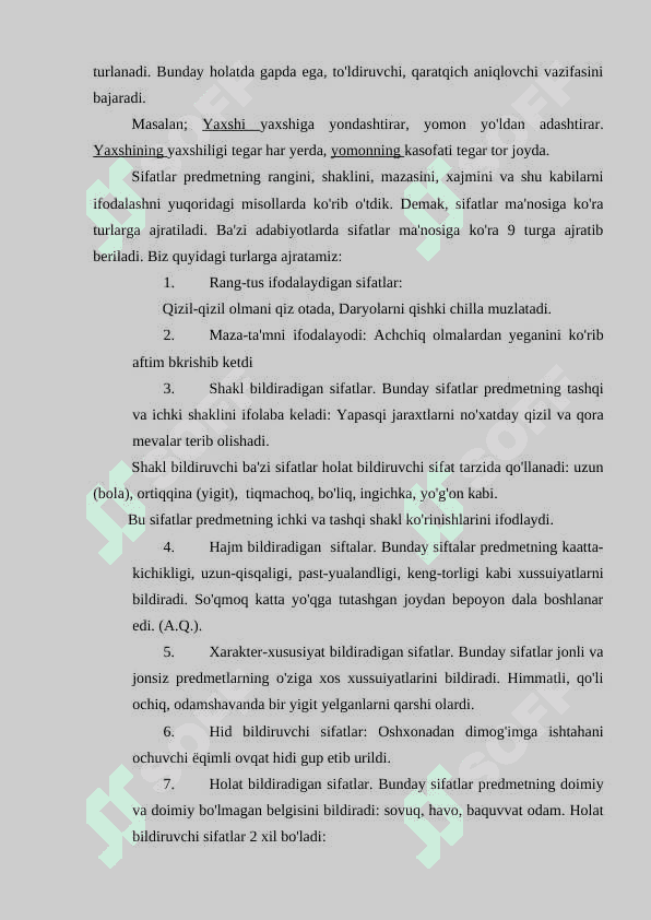 SIFATLARDA DARAJA 3