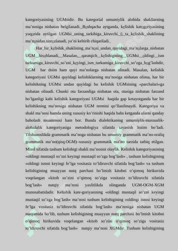 SO’ZNING  GRAMMATIK MA’NOSI, GRAMMATIK SHAKLI 7