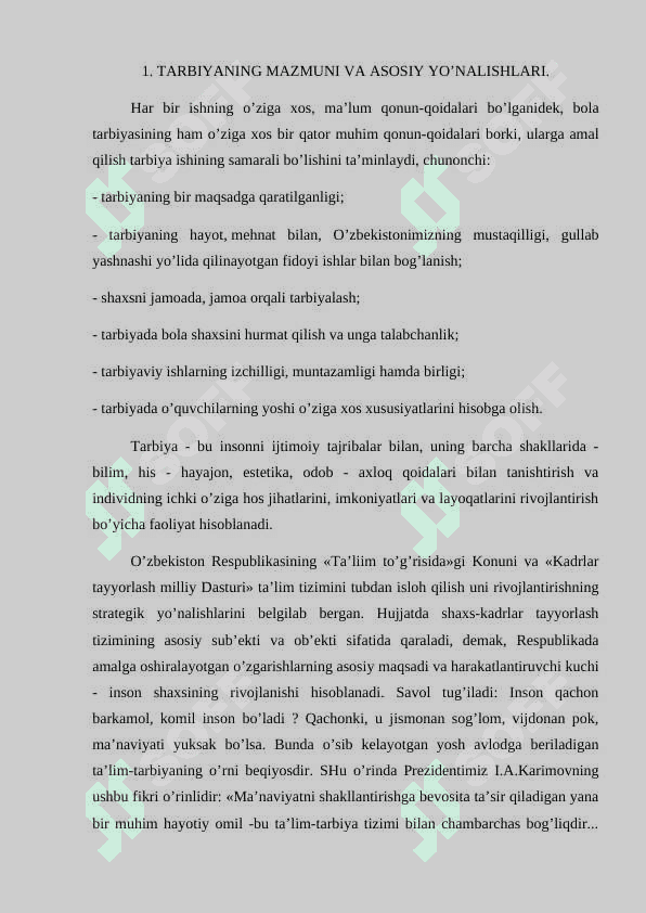 TARBIYA MAQSADI VA VAZIFASI 2