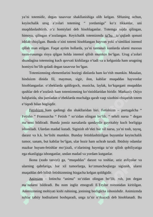 Dinning tarixiy shakllari va mohiyati. Milliy davlat dinlari va ularning xususiyatlari 4