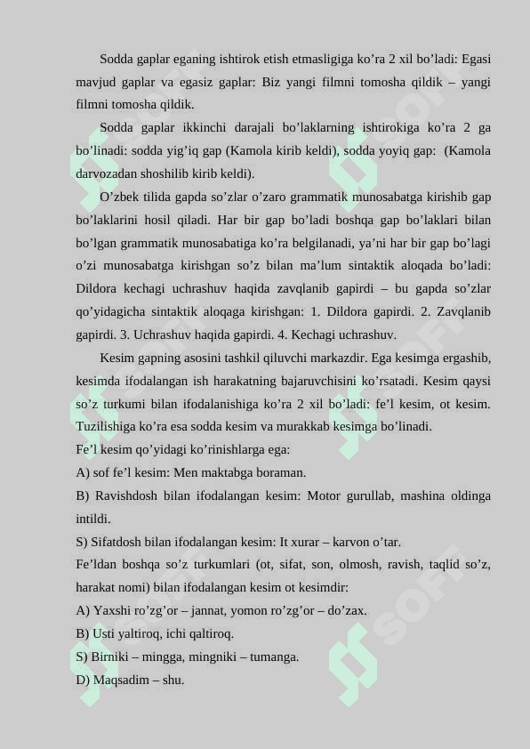 GAP VA UNING TUZILISHI 3