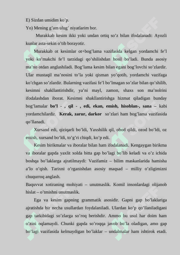 GAP VA UNING TUZILISHI 4
