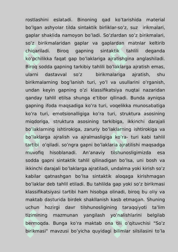 GAP VA UNING TUZILISHI 7