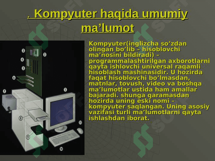 Kompyuter haqida malumot 4