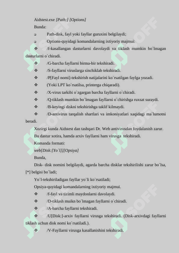 VIRUS VA ANTIVIRUS DASTURLARI 4
