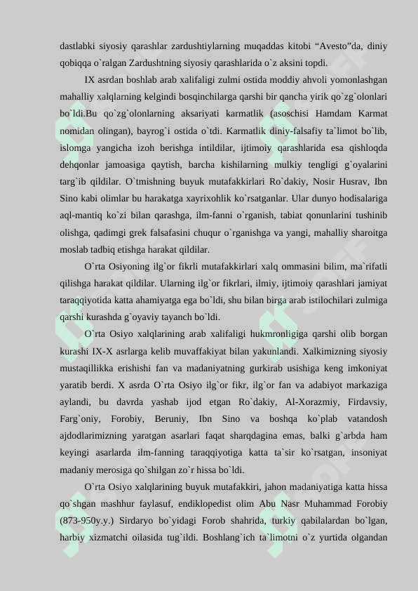 JAHON SIVILIZATSIYASI TARIXIDA SHARQ MADANIYATINING O'RNI 3