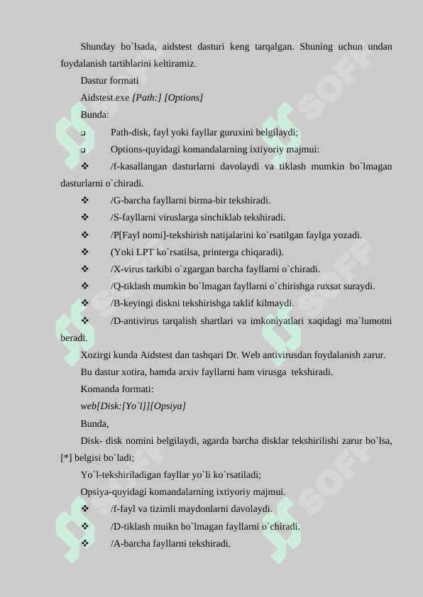 VIRUS VA ANTIVIRUS DASTURLARI . 4