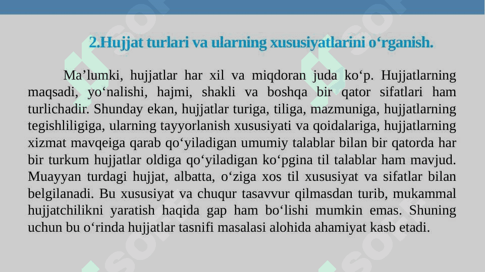 HUJJAT TURLARI VA XUSUSIYATLARI 6